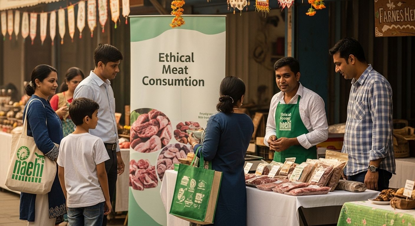 Delhi ethical meat market