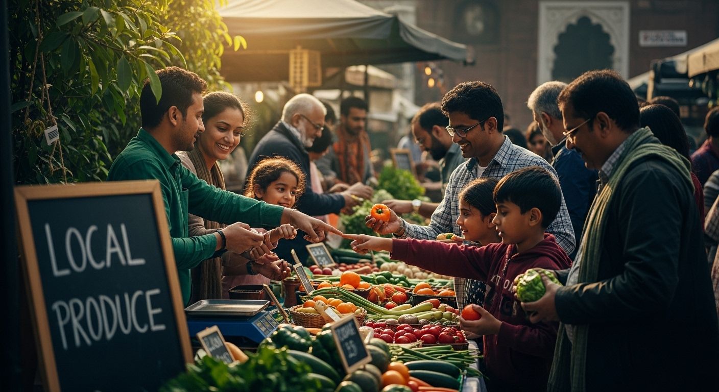 Delhi NCR local produce market