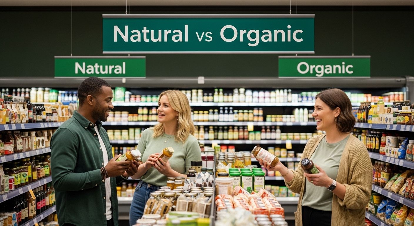 difference natural and organic