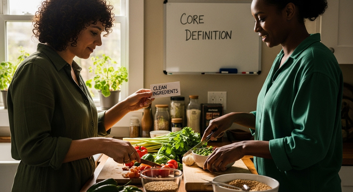 clean ingredients kitchen