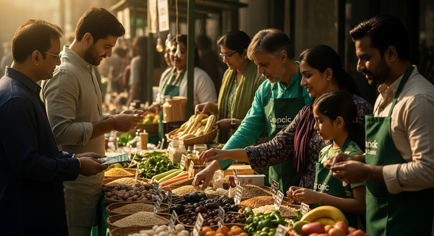 organic gluten free foods, farmers market, healthy lifestyle
