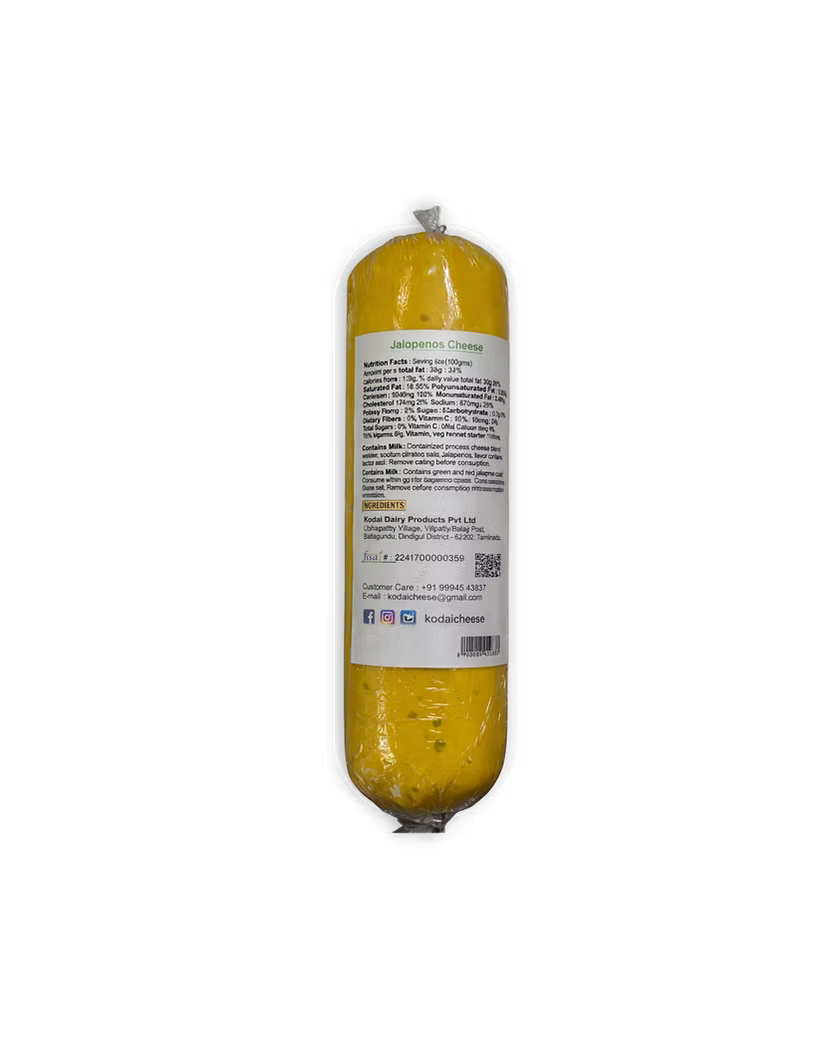 Cheese | Jalapenos Cheese - Kodai Cheese - 250gm