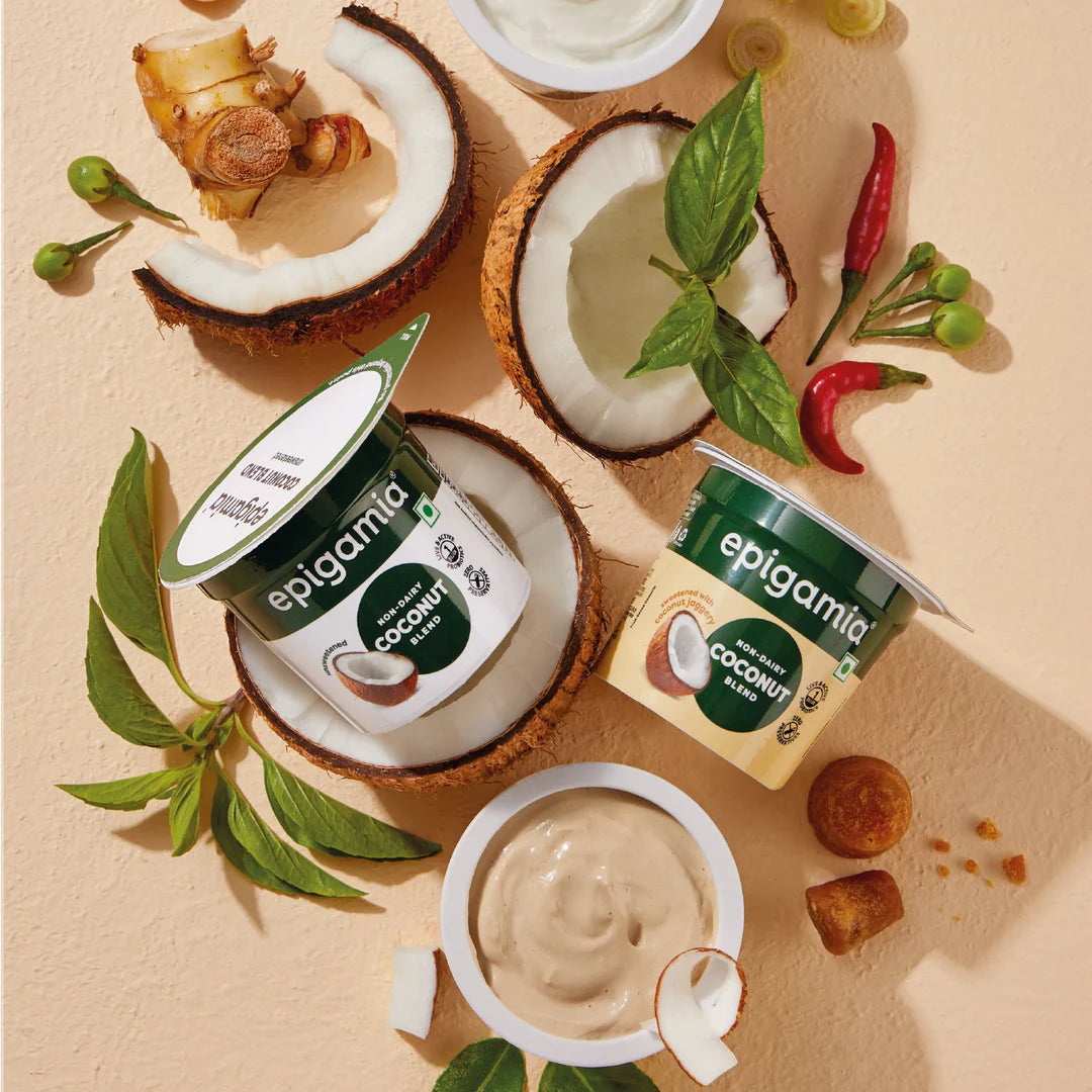 Coconut Blend | Non Dairy Coconut Blend - Unsweetened - Gluten Free -Zero Preservatives – Epigamia – 85gm