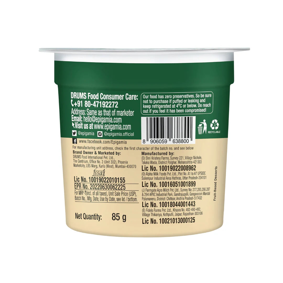 Coconut Blend | Non Dairy Coconut Blend - Sweetened With Coconut Jaggery - Gluten Free -Zero Preservatives – Epigamia – 85gm