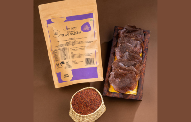 Yelai Vadams | Ragi (Finger Millet) - Sun Dried - Organic – No Artificial Colors, Additives & No Added Preservatives – Wild Ideas – 200gm