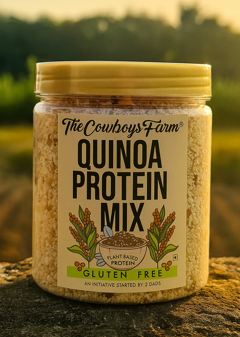 Quinoa Protein Mix (Made with gluten free ingredients)-No Palm Oil-No Onion And No Garlic- The Cowboys Farm-150gm