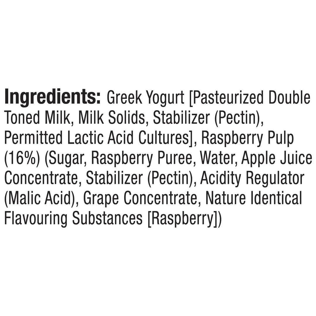 Yogurt | Wild Raspberry Greek Yogurt - High In Protein & No Added Preservatives – Epigamia - 85gm