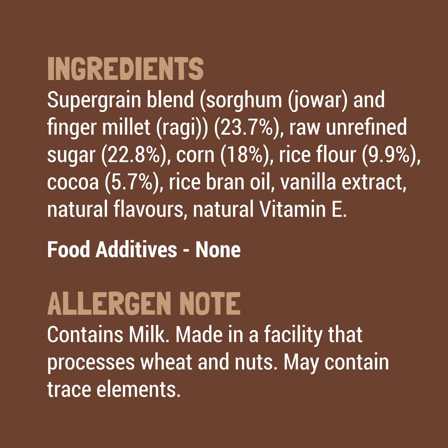 Millet Crunch Cereal – Chocolate Stars and Moons - No Added Refined Sugar – Slurrp Farm – 400gm