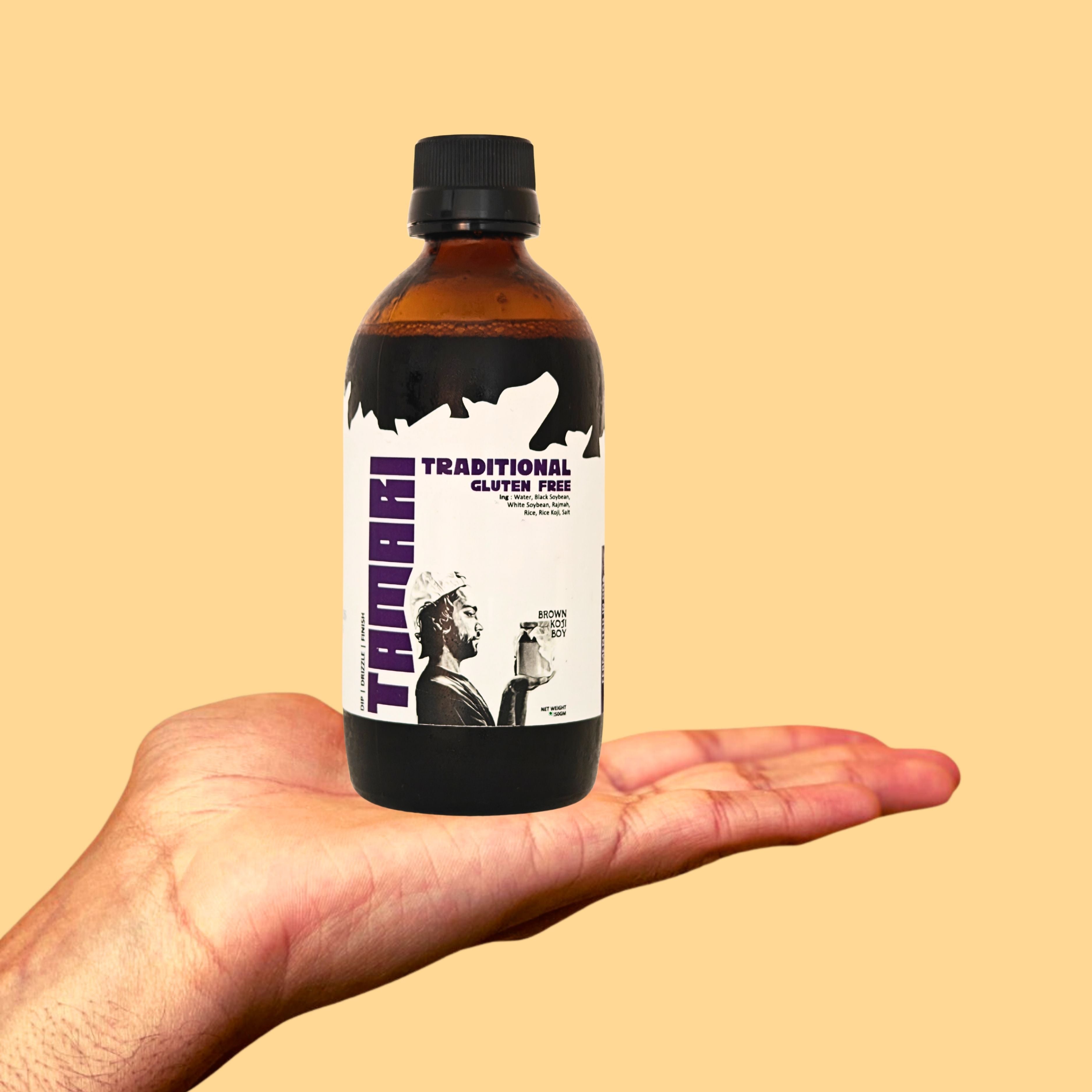 Tamari Sauce | Traditional Tamari Sauce - Fermented - Gluten Free - Brown Koji Boy - 250gm