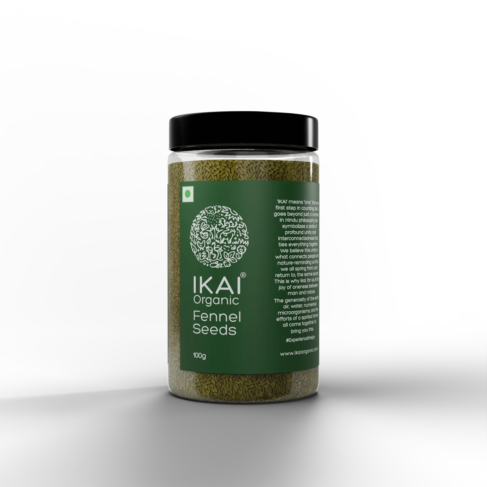 Seeds| Organic Fennel Seeds (Saunf) - Mouth Freshener - Aromatic Spice - No Preservatives- Ikai Organic – 100gm