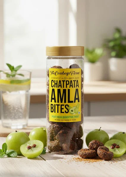 Chatpata Amla Bites Vitamin C & Collagen Rich - The Cow Boys Farm - 320gm