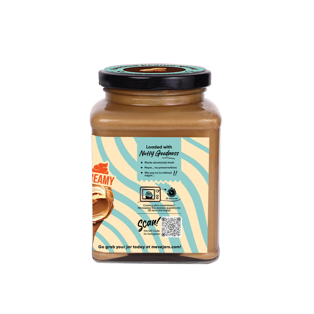 Spread | Hazelnut Peanut Spread – Creamy (With 60% Peanut) – Vegan, Gluten Free, Dairy Free, High In Protein, No Palm Oil & No Added Preservatives – Meve Jars – 230gm