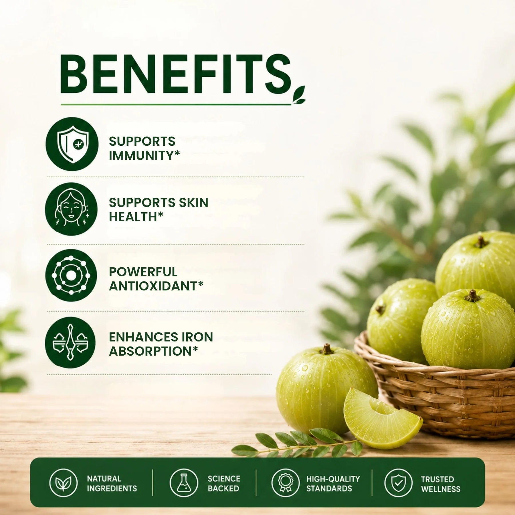 Supplement | Vitamin C With Amla Extract +Zinc (Vitamin & Mineral) -Boost Immunity , Support In Skin & bone Health – Pure Nutrition – 60 Capsules