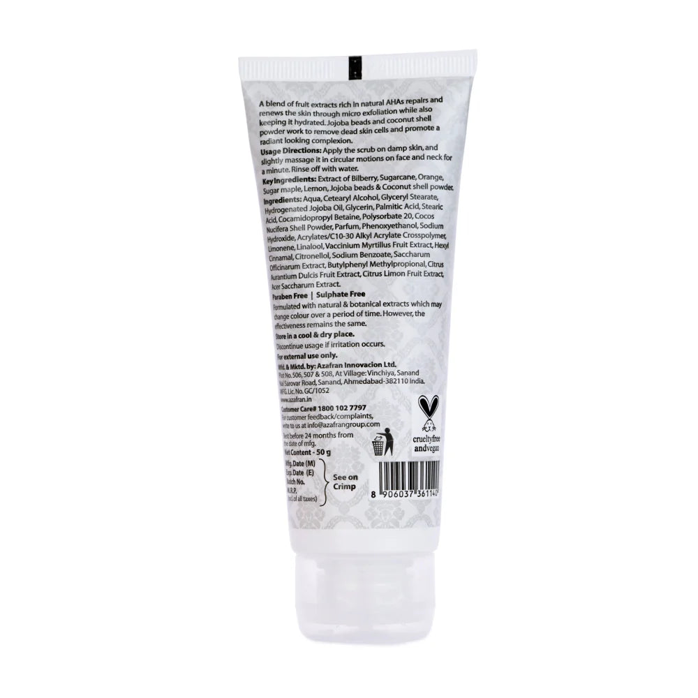 Everyday Gentle Face Scrub - Azafran Organics - 50gm