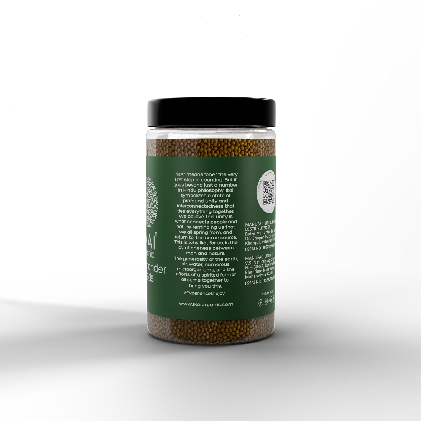 Seeds| Organic Coriander Seeds - Sabut Dhaniya - Pure Healthy & Aromatic No Preservatives- Ikai Organic – 100gm