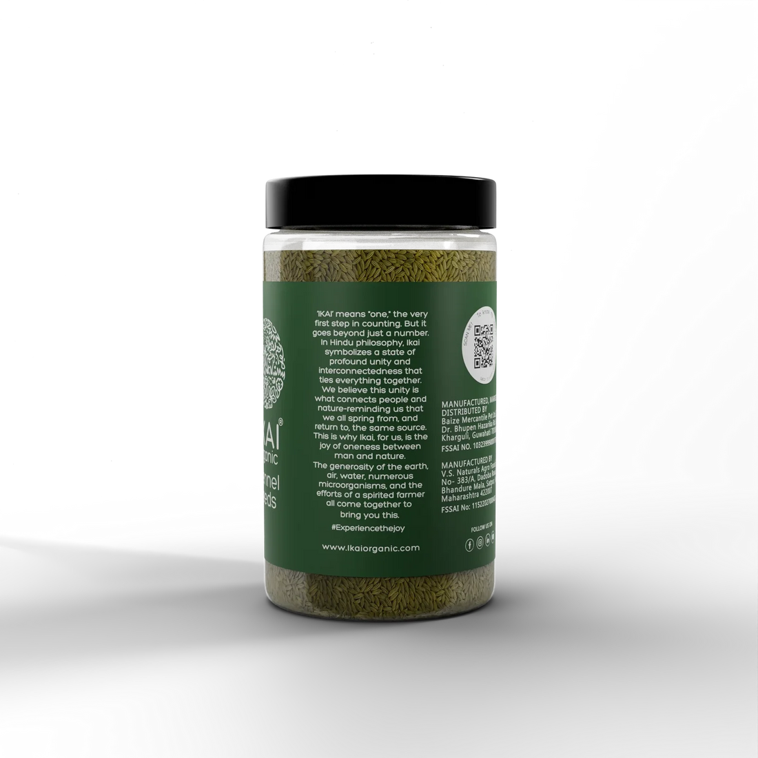 Seeds| Organic Fennel Seeds (Saunf) - Mouth Freshener - Aromatic Spice - No Preservatives- Ikai Organic – 100gm