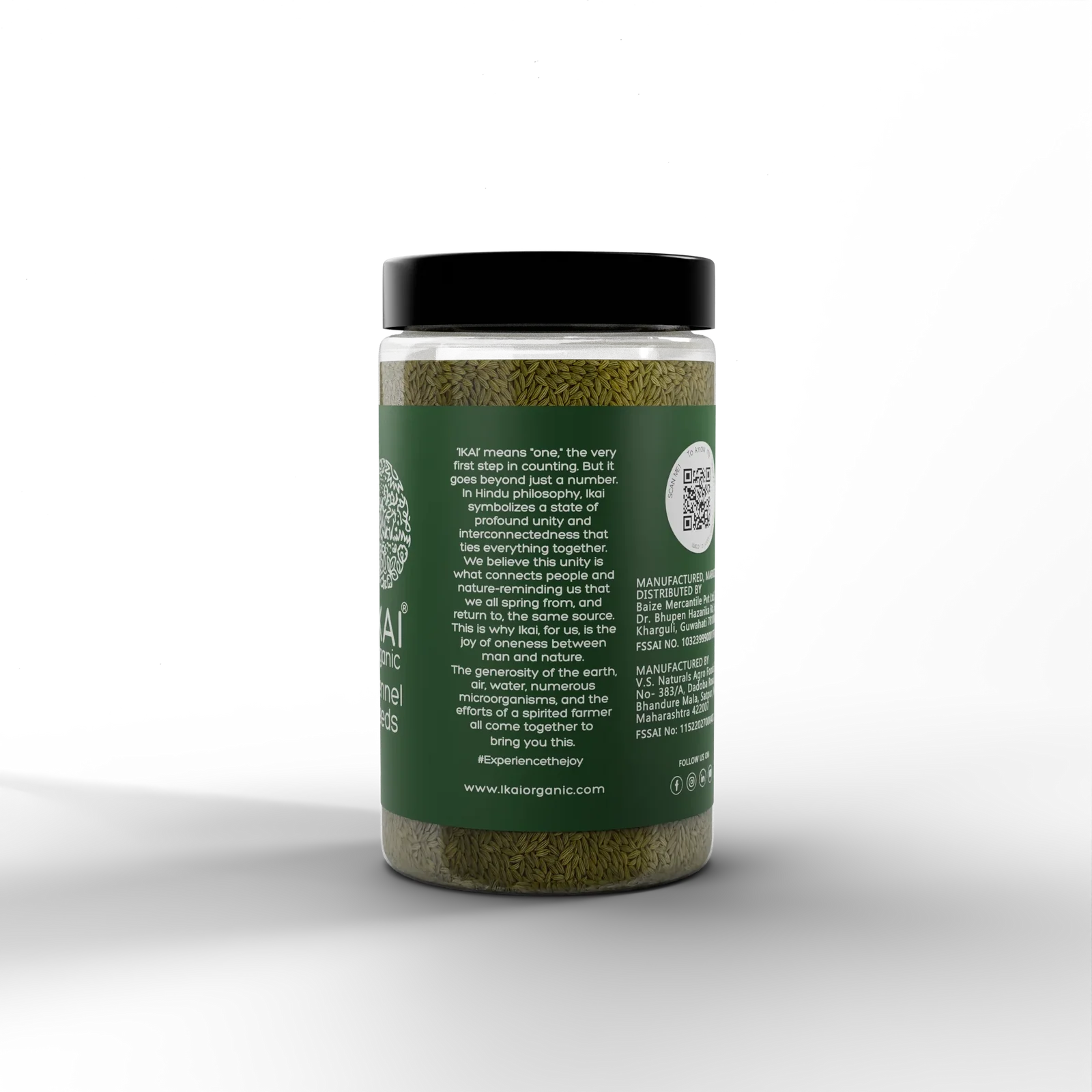 Seeds| Organic Fennel Seeds (Saunf) - Mouth Freshener - Aromatic Spice - No Preservatives- Ikai Organic – 100gm
