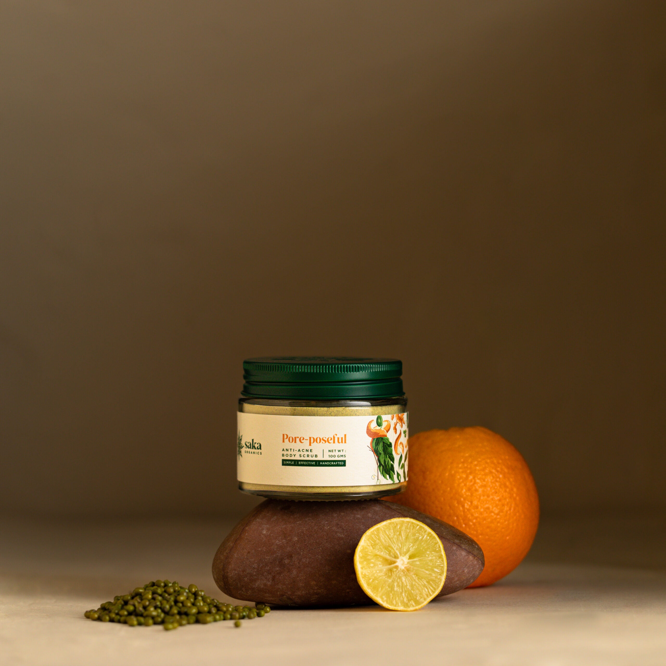 Body Scrub | Anti Acne (Pore Poseful) - Handcrafted - Saka Organics - 100gm
