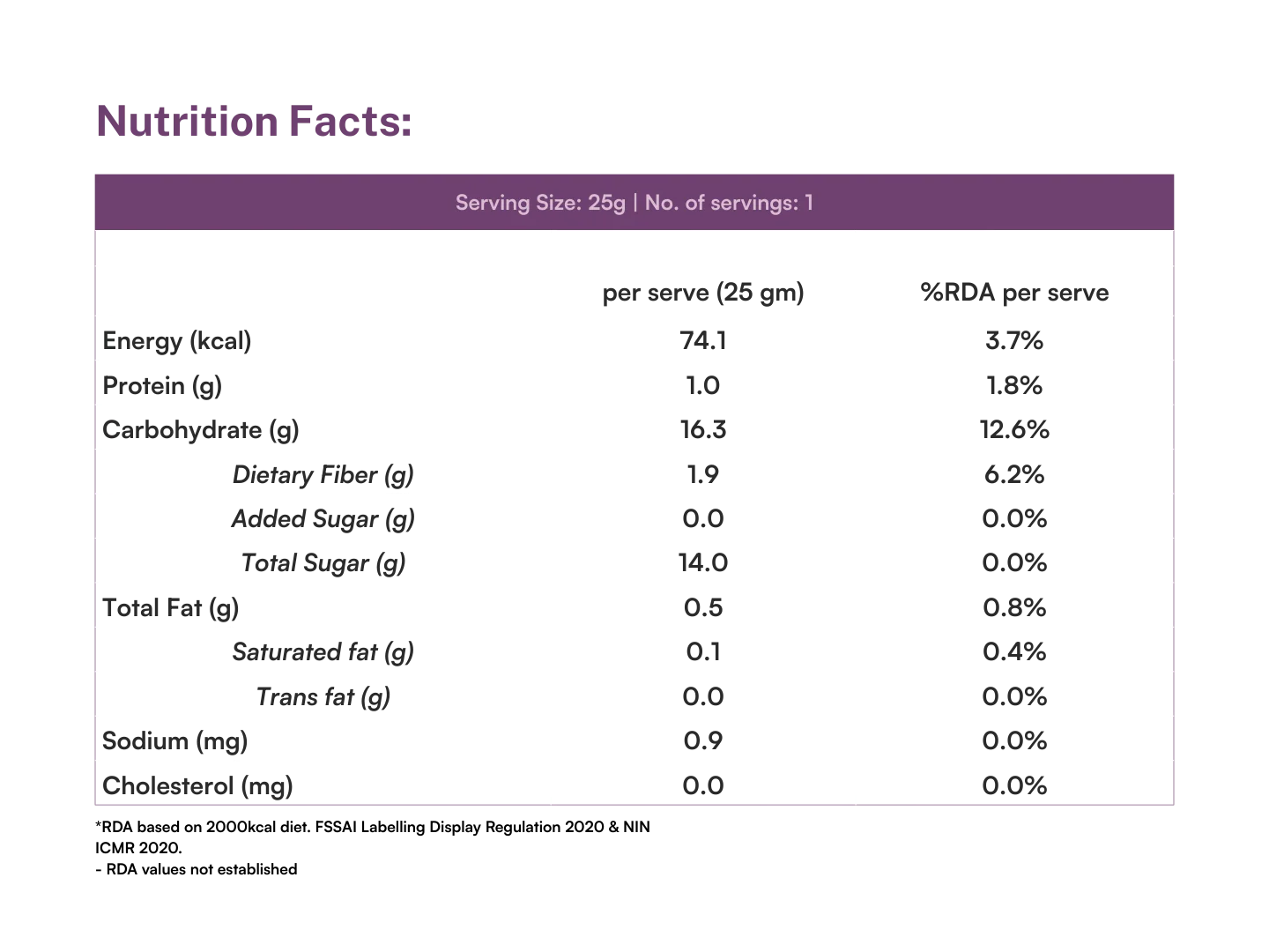Fruit Bar | Strawberry Apple Fruit Bar - Vegan, Gluten Free & High Fiber - Pure Project - 25gm