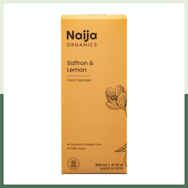 Face Wash | Saffron Lemon Skin Reviving Face Wash- Sulphate & Paraben Free – Naija – 200ml