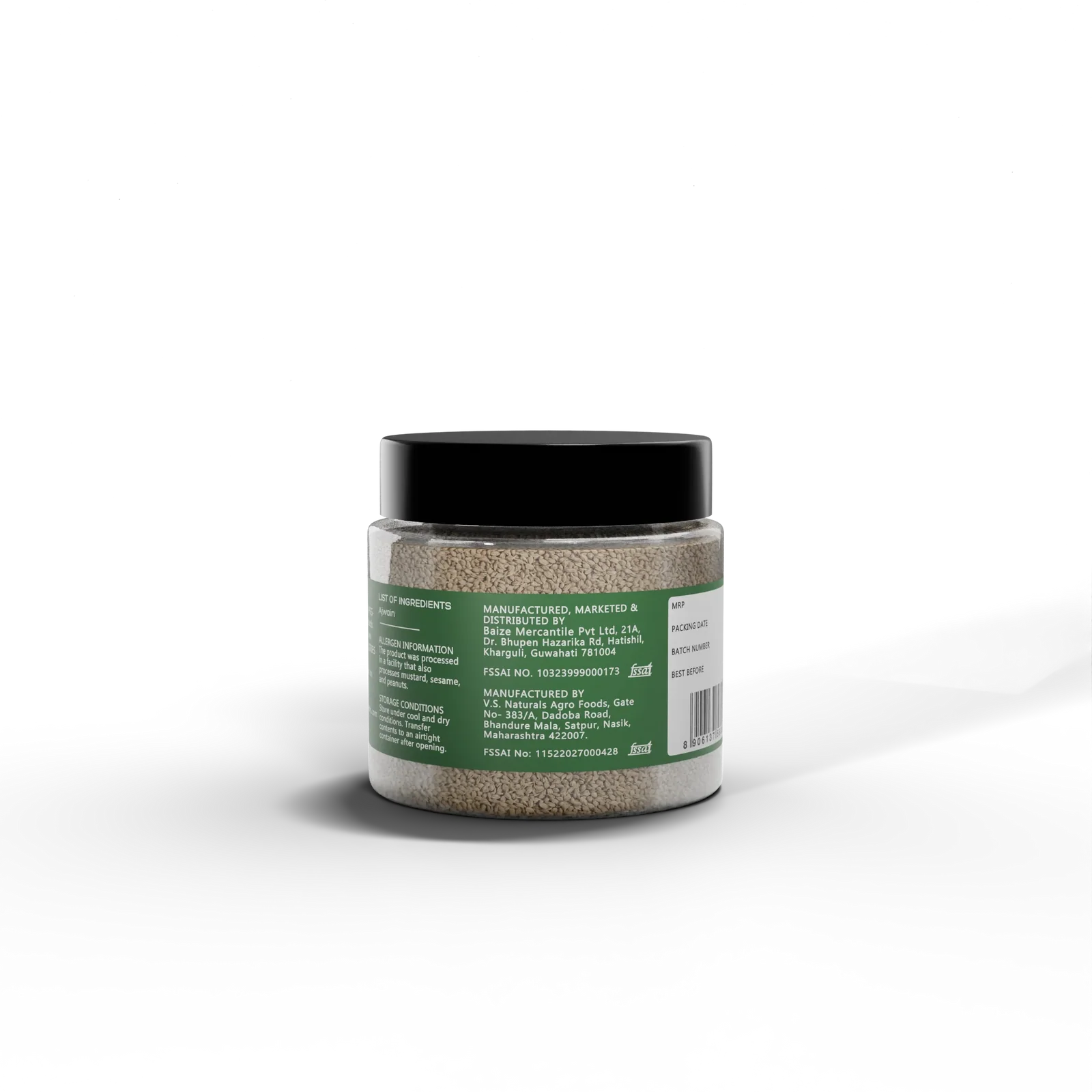 Seeds| Organic Carom Seeds (Ajwain) - Bishop’s weed , Aromatic Spice- No Preservatives- Ikai Organic – 50gm