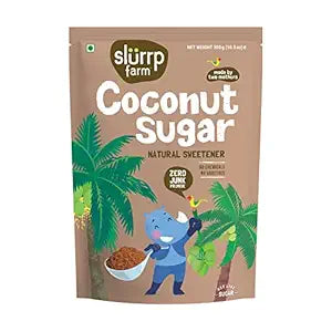 Sugar | Coconut Sugar - Natural Sweetener - No Chemicals & Additives - Slurrp Farm - 300gm