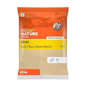 Sooji Rava (Whole Wheat)-Vegan and Non-GMO – Pro Nature – 500gm