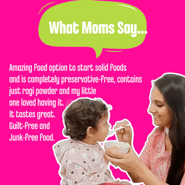 Porridge Mix | Organic Sprouted Ragi Mix (Plain) - Vegan, Gluten Free, No Preservatives, No Milk, No Salt, No Artificial Flavours & No Refined Sugar - Early Foods - 200gm