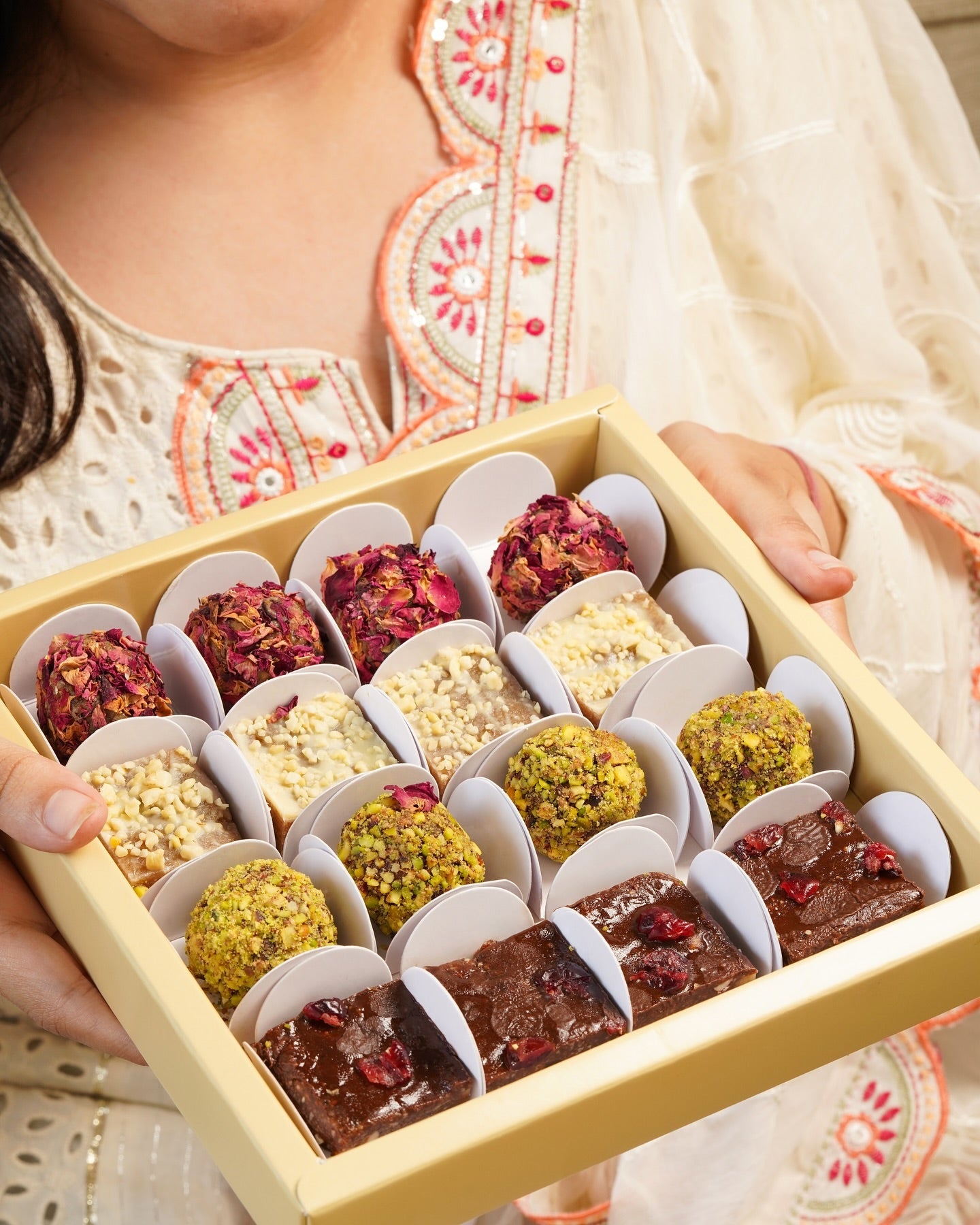 Diwali Mithai Box – Vegan, Gluten Free & Refined Sugar Free – Nature’s Soul - 4 Flavours