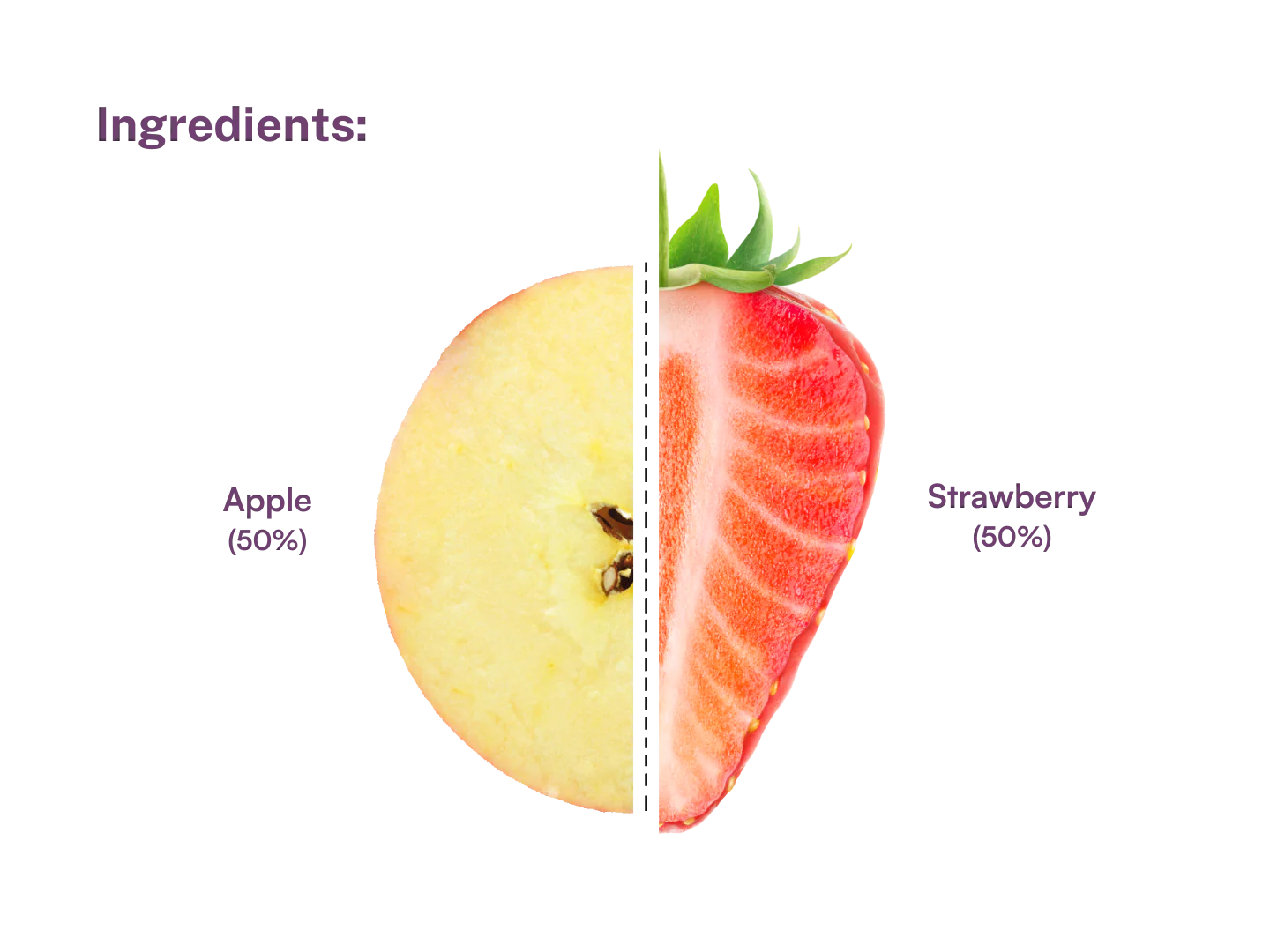 Fruit Bar | Strawberry Apple Fruit Bar - Vegan, Gluten Free & High Fiber - Pure Project - 25gm