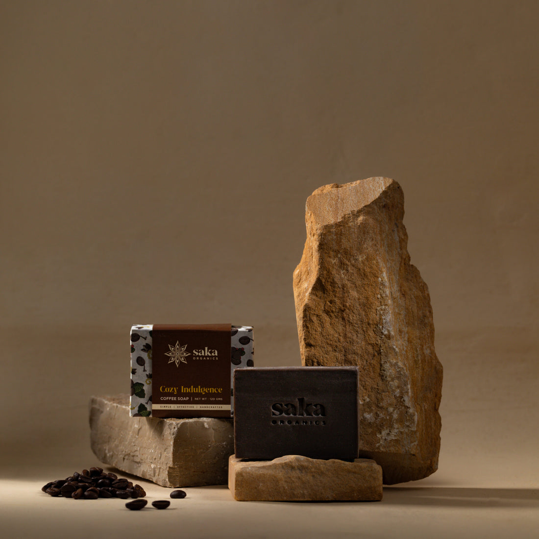 Soap | Cozy Indulgence (Coffee Soap) – Handcrafted – Saka Organics – 120gm