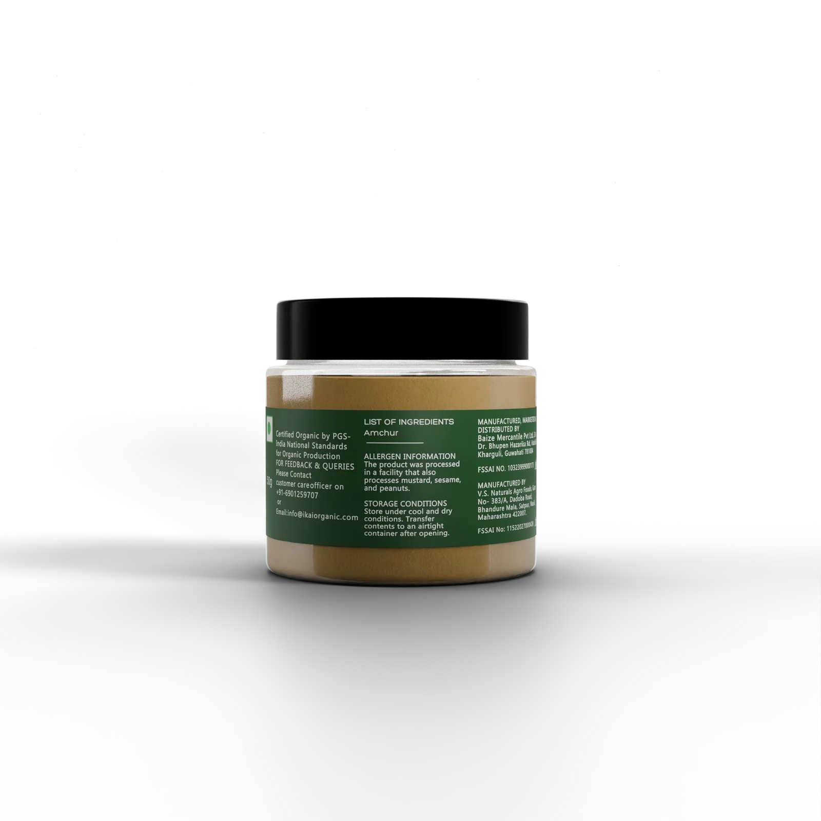 Powder | Natural Mango Powder - Chatpata Spice Mix - Premium Spice Blend - No Preservatives- Ikai Organic – 50gm