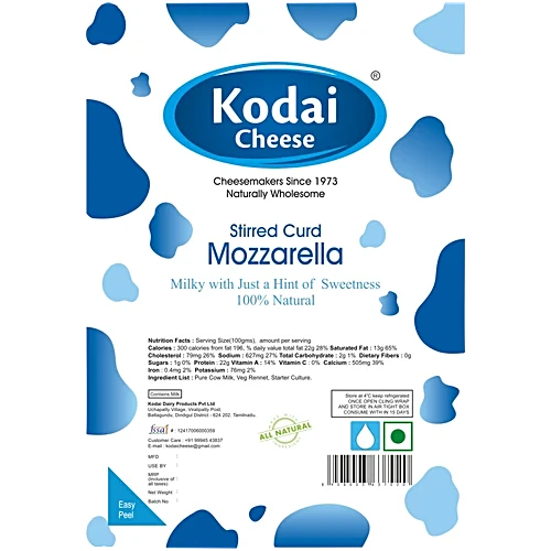 Mozzarella Cheese | Pasteurized - Kodai – 200gm