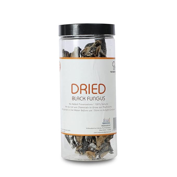 Dried Black Fungus | 100% Natural - Chemical Free & No Added Preservatives - The Mushroom Hub - 100gm