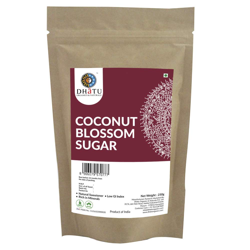 Sugar | Coconut Blossom Sugar - Dhatu Organic - 250gm