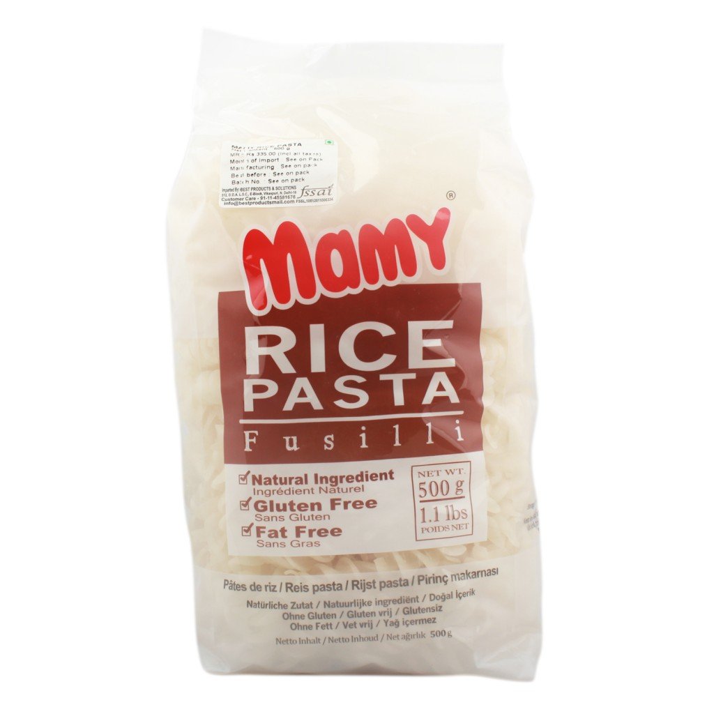 Fusilli Rice Pasta - Mamy - 500gm