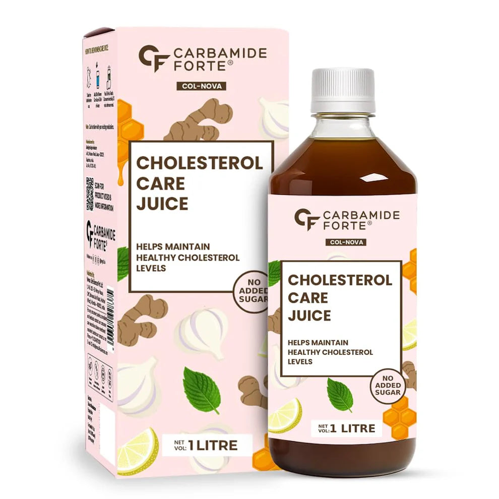 Cholesterol Care Juice – Ayurvedic Heart & Lipid-No Added Sugar-Carbamide Forte-1000ml