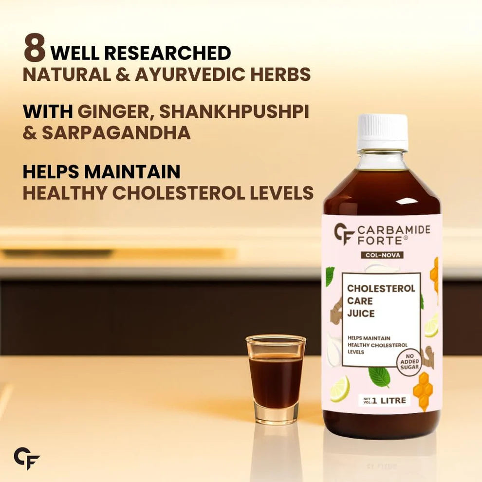 Cholesterol Care Juice – Ayurvedic Heart & Lipid-No Added Sugar-Carbamide Forte-1000ml