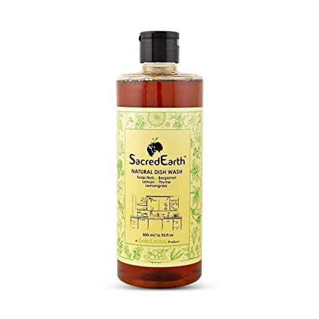 Natural Dish Wash Liquid - Sacred Earth - 500ml