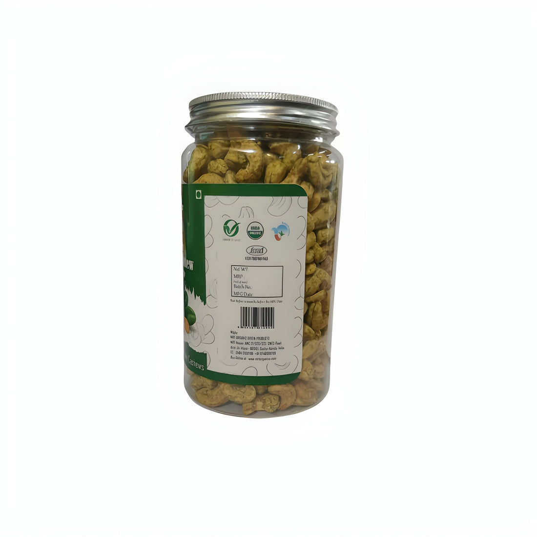 Cashew | Green Chilly (Roasted) – USDA Organic – Mrt Organics – 500gm