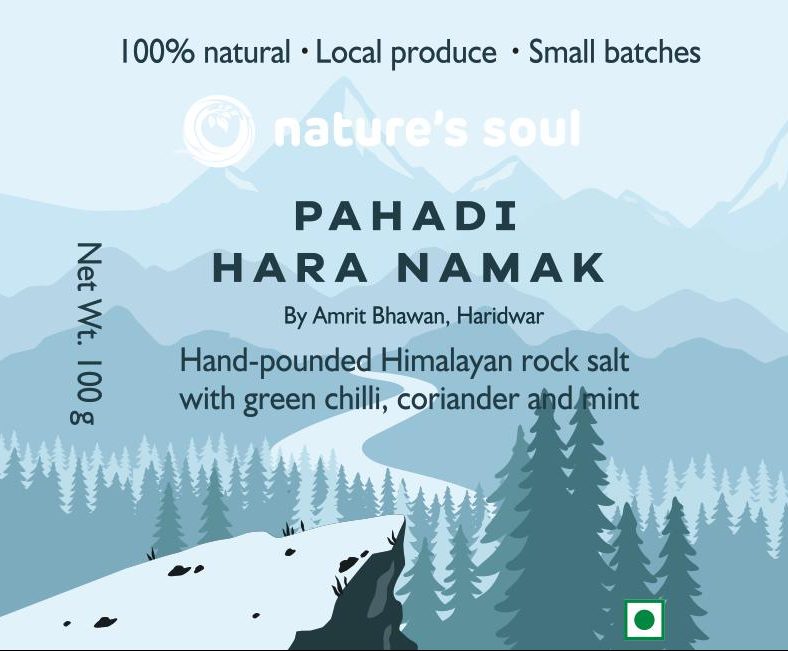 Salt | Pahadi Hara Namak - 100% Natural Namak - Garnish, Marinate, Seasoning - Nature&