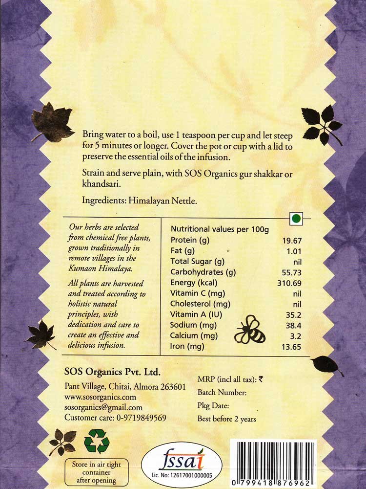Himalayan Nettle Herbal Infusion – SOS Organics – 50gm