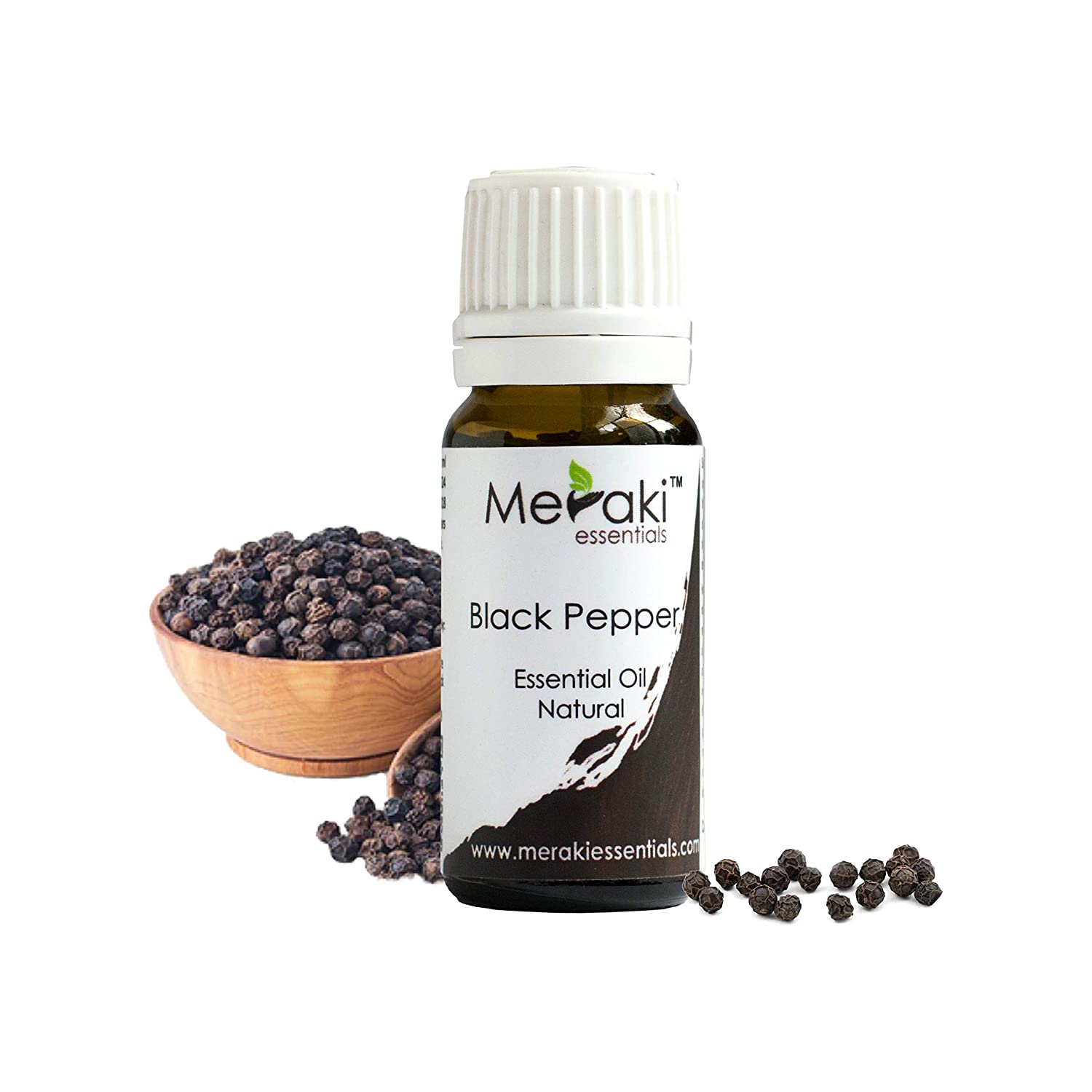 Black Pepper Essential Oil (Piper Nigrum) - Natural - Indian - Meraki Essentials - 10ml