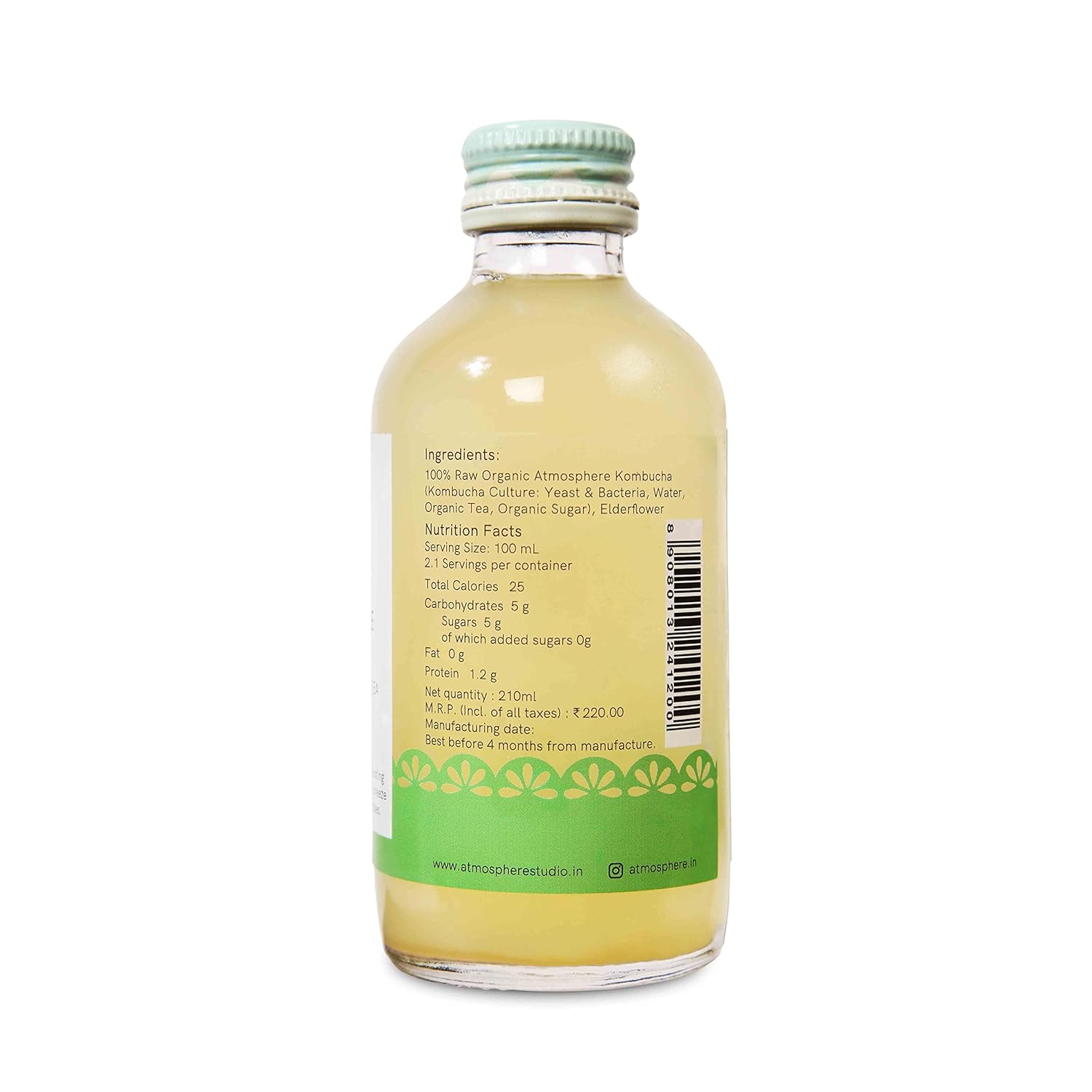 Elderflower – Kombucha – Atmosphere – 210ml
