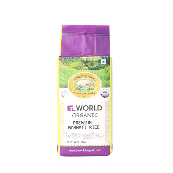 Rice | Premium Basmati Rice - Elworld Organic - 1000gm