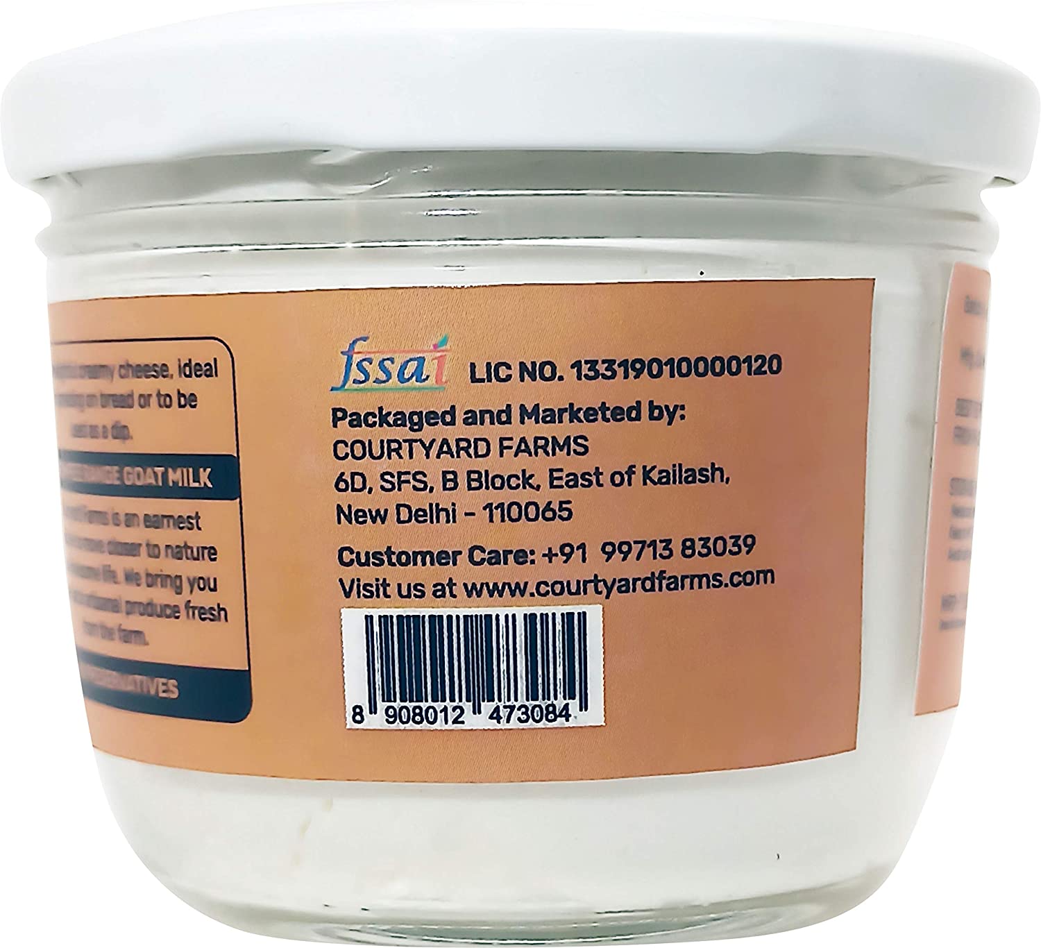 Goat Cheese - Made With Pasteurized Goat Milk - Whitality - 200gm