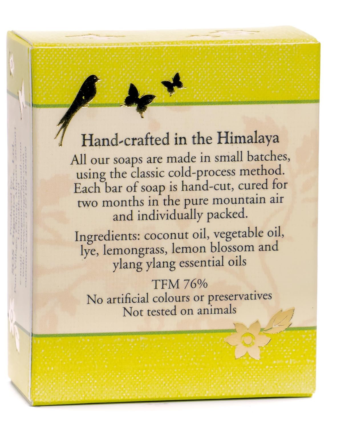 Himalayan Lime Luxury Bath Soap - An Invigorating & Refreshing Blend Of Citrus Oils - SOS Organics - 100gm