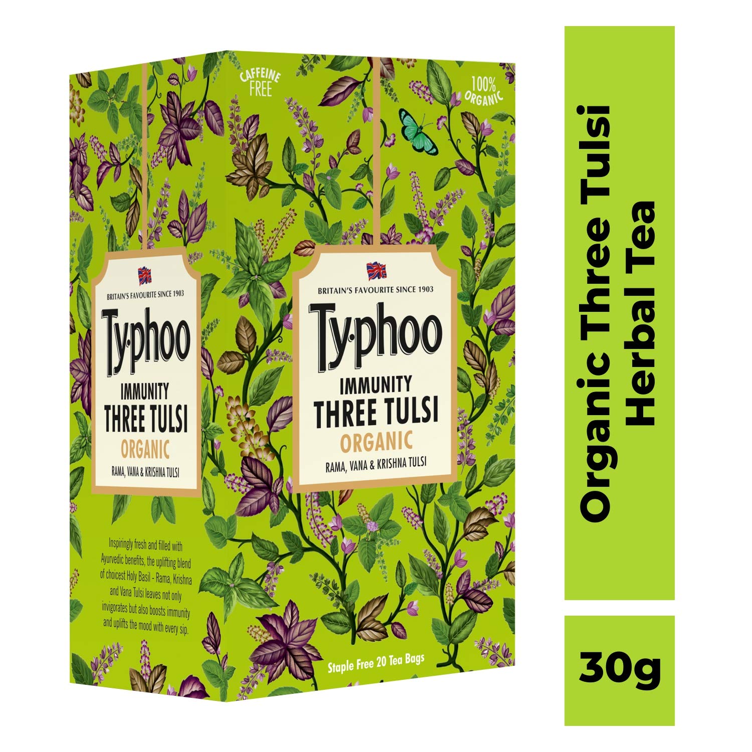 Organic Immunity Three Tulsi – Typhoo – 20Tea Bags