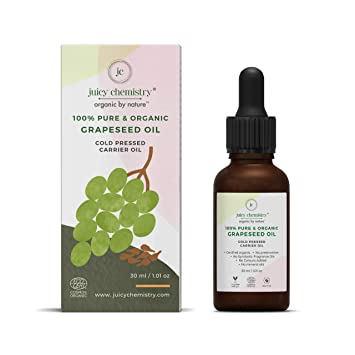 100% Organic Grapeseed Oil – Juicy Chemistry – 30ml