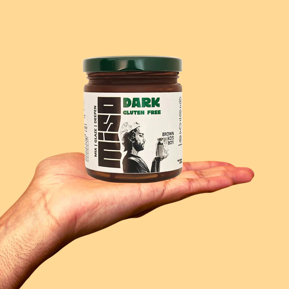 HATCHO MISO (Dark) -Traditional Dark Fermented Soybean Paste - Fermented-No preservatives - Brown Koji Boy - 200gm
